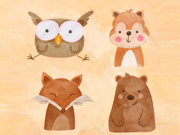 STAMPA DIG. MERAVIGLIA  MATT LITTLE ANIMALS KIDS MIS. AL MQ