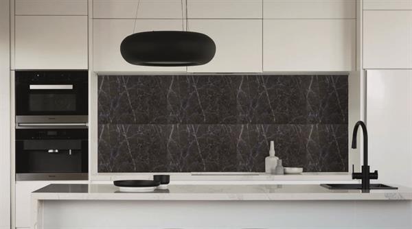 PANNELLO MARMI& IN PVC AUTOESTINGUENTE DARK BROWN 48,5X68,5CM