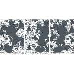 PARATO ARAZZO IN TNT    /UNITO BLACK MIS. 0,53X10,05 mt