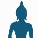 STICKER XL SATIN INDIAN BUDDA 70X100 cm