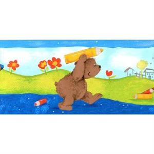 BORDO ORSETTO E MATITE H 13,25CM STICK-UPSV-BORDO DA 5 MT
