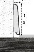 BATTISCOPA WOOD LINE DARK 159       (2200*60*12MM)