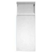 *BASE LESENA GESSO BIAN.(CF.2PZ)    MIS.(b9,5-h25-p3cm)
