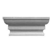 *BASE/CAPITELLO LESENA GESSO BIANCO MIS.(b12,5-h5-p4,8cm)
