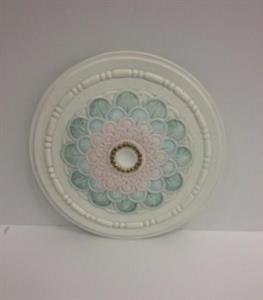ROSONE IN GESSO DECORATO