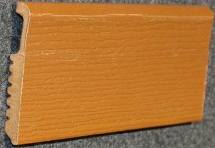 BATTISCOPA POLISTIRENE PASSACAVO    MOGANO GOFFRATO 5x9x2900mm