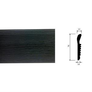 BATTISCOPA POLISTIRENE PASSACAVO WENGE' GOFFRATO(75*9*2000mm)