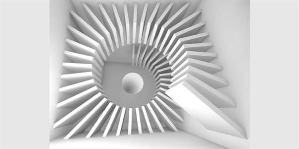 FOTOMURALE IN TNT EFFETTO TASSELLI 3D MIS. 200X100 CM.
