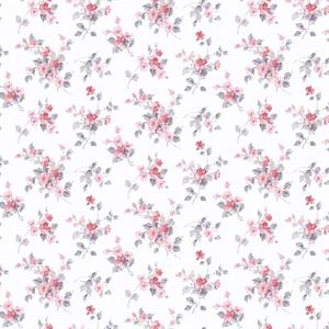 PARATO PRETTY PRINTS 24 /VINILE SU TNT FLOWERS PINK 0,53X10,05 M