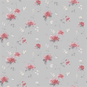 PARATO PRETTY PRINTS 24 /VINILE SU TNT FLOWERS PINK 0,53X10,05 M