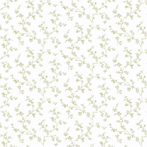 PARATO PRETTY PRINTS 24 /VINILE SU TNT FLOWERS GREEN 0,53X10,05M
