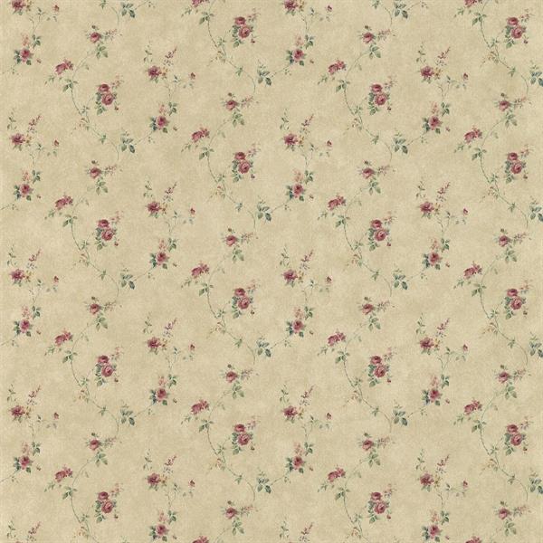 PARATO PRETTY PRINTS 24 /VINILE SU TNT FLOWERS PAGLIA 0,53X10,05