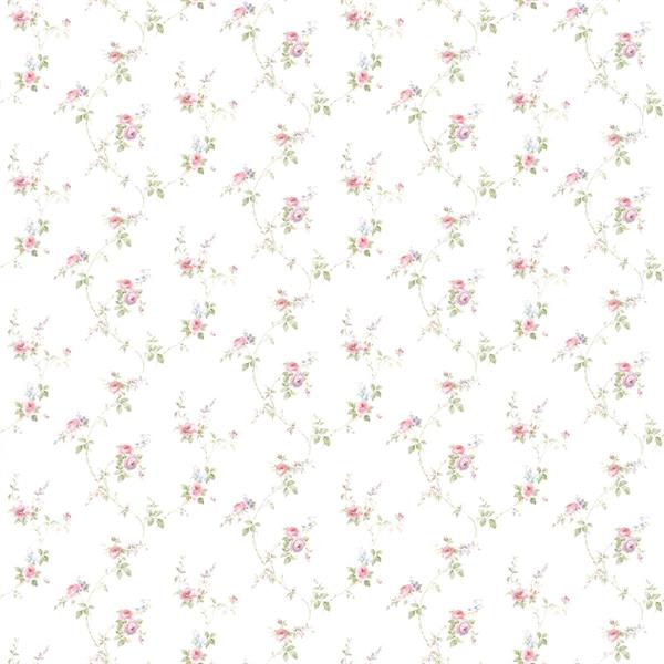 PARATO PRETTY PRINTS 24 /VINILE SU TNT FLOWERS PINK 0,53X10,05 M