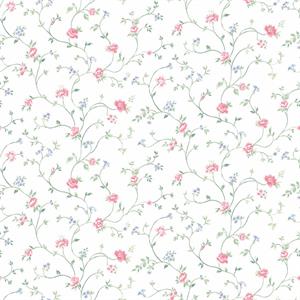 PARATO PRETTY PRINTS 24 /VINILE SU TNT FLOWERS RED 0,53X10,05 MT