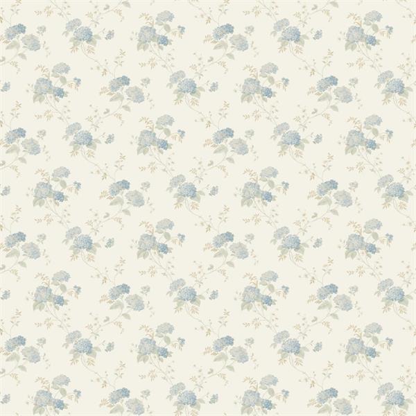 PARATO PRETTY PRINTS 24 /VINILE SU TNT FLOWERS BLUE 0,53X10,05 M