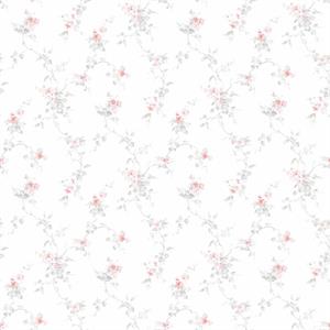 PARATO PRETTY PRINTS 24 /VINILE SU TNT FLOWERS PINK 0,53X10,05 M