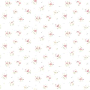PARATO PRETTY PRINTS 24 /VINILE SU TNT FLOWERS PINK 0,53X10,05 M