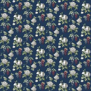 PARATO PRETTY PRINTS 24 /VINILE SU TNT FLOWERS BLUE 0,53X10,05MT