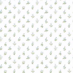 PARATO PRETTY PRINTS 24 /VINILE SU TNT FLOWERS BLUE 0,53X10,05 M