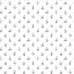 PARATO PRETTY PRINTS 24 /VINILE SU TNT FLOWERS GREY 0,53X10,05 M