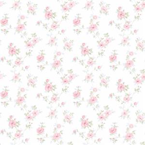 PARATO PRETTY PRINTS 24 /VINILE SU TNT FLOWERS PINK 0,53X10,05 M