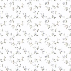 PARATO PRETTY PRINTS 24 /VINILE SU TNT FLOWERS BLUE 0,53X10,05 M