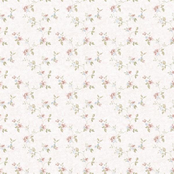 PARATO PRETTY PRINTS 24 /VINILE SU TNT FLOWERS PINK 0,53X10,05 M