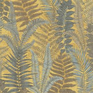 PARATO TROPICALIA PVC   /TNT FOLIAGE YELLOW 0,53X10,05MT