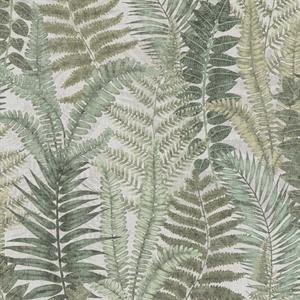 PARATO TROPICALIA PVC   /TNT FOLIAGE GREEN 0,53X10,05MT