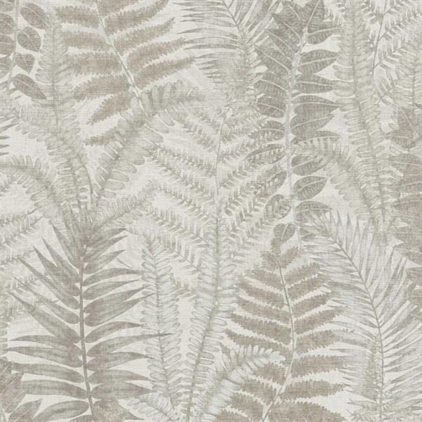 PARATO TROPICALIA PVC   /TNT FOLIAGE TAUPE 0,53X10MT