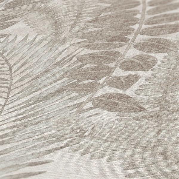 PARATO TROPICALIA PVC   /TNT FOLIAGE TAUPE 0,53X10MT