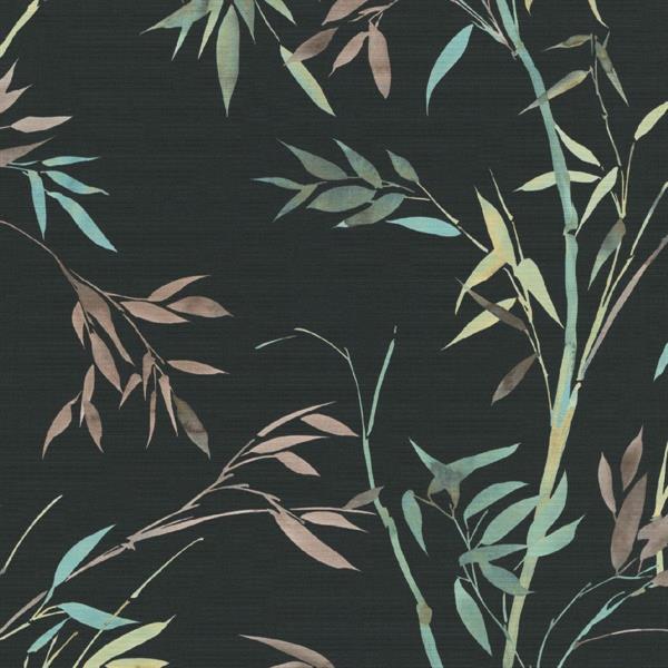 PARATO TROPICALIA PVC   /TNT FOLIAGE BLACK 0,53X10,05MT