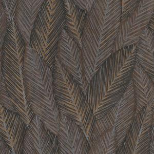 PARATO TROPICALIA PVC   /TNT FOLIAGE BROWN 0,53X10,05MT