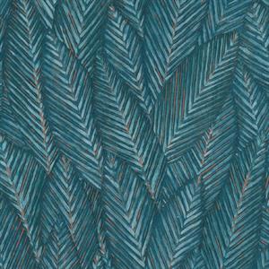 PARATO TROPICALIA PVC   /TNT FOLIAGE BLUE 0,53X10,05MT