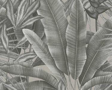 PARATO HOMECOMING PVC   /TNT FOLIAGE GREY 0,53X10,05MT