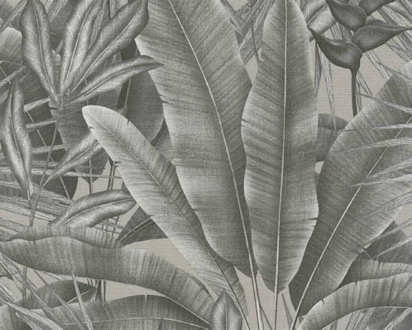 PARATO HOMECOMING PVC   /TNT FOLIAGE GREY 0,53X10,05MT
