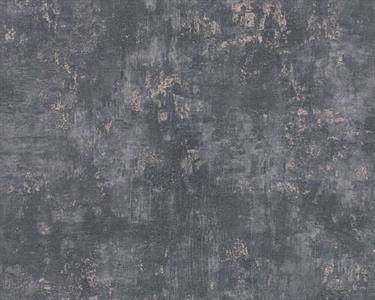 PARATO HOMECOMING PVC   /TNT MATER. BLACK 0,53X10,05MT