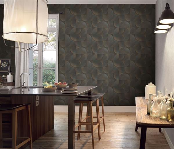 PARATO PANGEA PVC       /TNT DESIGN BROWN 0,53X10,05MT