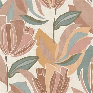 PARATO FLORAL FUSION PVC/TNT MIS.0,53X10,05MT