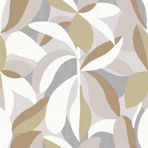 PARATO FLORAL FUSION PVC/TNT FOLIAGE TAUPE 0,53X10,05MT