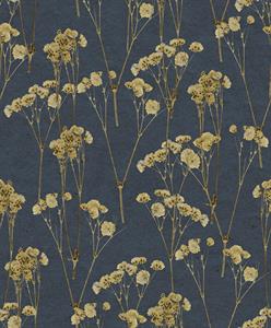PARATO HERBARIUM ECODECO/FLOWERS BLUE 0,53X10,05MT