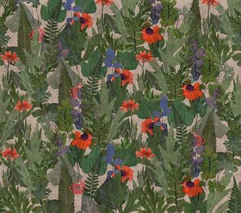 STAMPA HERBARIUM ECODECO/FOLIAGE GREEN MIS.3,18X2,80H MT