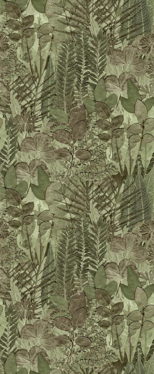 STAMPA HERBARIUM ECODECO/FOLIAGE GREEN MIS.1,06X2,80H MT
