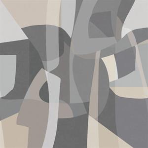 STAMPA SOLEADO PVC/TNT  /GEOM.GREY 3X2,80H MT