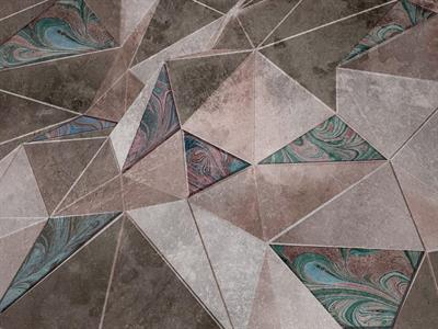 MURALE NEW FUSION TNT   /DESIGN ROSES/GREEN MIS.AL MQ