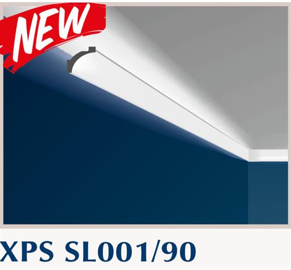 DIFFUSORE LED IN XPS SIMILGESSO 90x90x2000mm cf. 14 pz