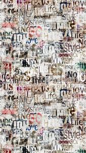 PARATO UNICO 2024 VINILICO/TNT WRITINGS 1,59X2,80H MT(3TELI)