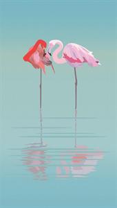 PARATO UNICO 2024 VINILICO/TNT FLAMINGOS 1,59X2,80H MT(3TELI)