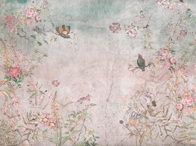 PARATO UNICO 2024 VINILICO/TNT FLOWERS 3,71X2,80H MT(7TELI)