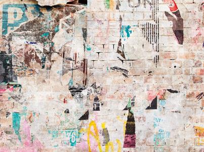 PARATO UNICO 2024 VINILICO/TNT GRAFFITI 3,71X2,80H MT(7TELI)